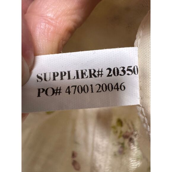 RALPH LAUREN DENIM & SUPPLY Floral Lace Up Peasant Blouse Ruffles, Sz L - Picture 9 of 9